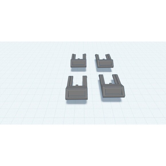 Port Cover Set for HP-71B Calculator - Blank Cartridge Port Inserts - 3D printed - Picture 2 of 5